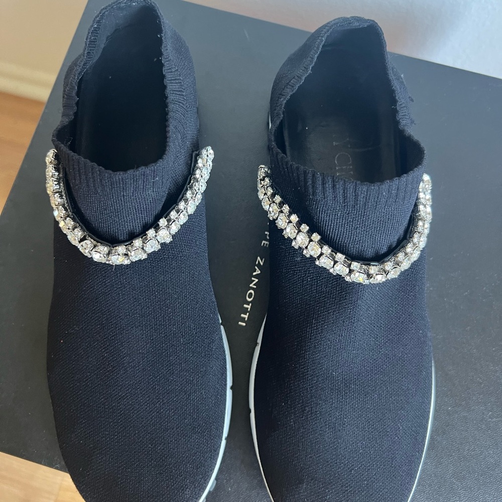 Jimmy Choo Black Embellished Women's Shoes